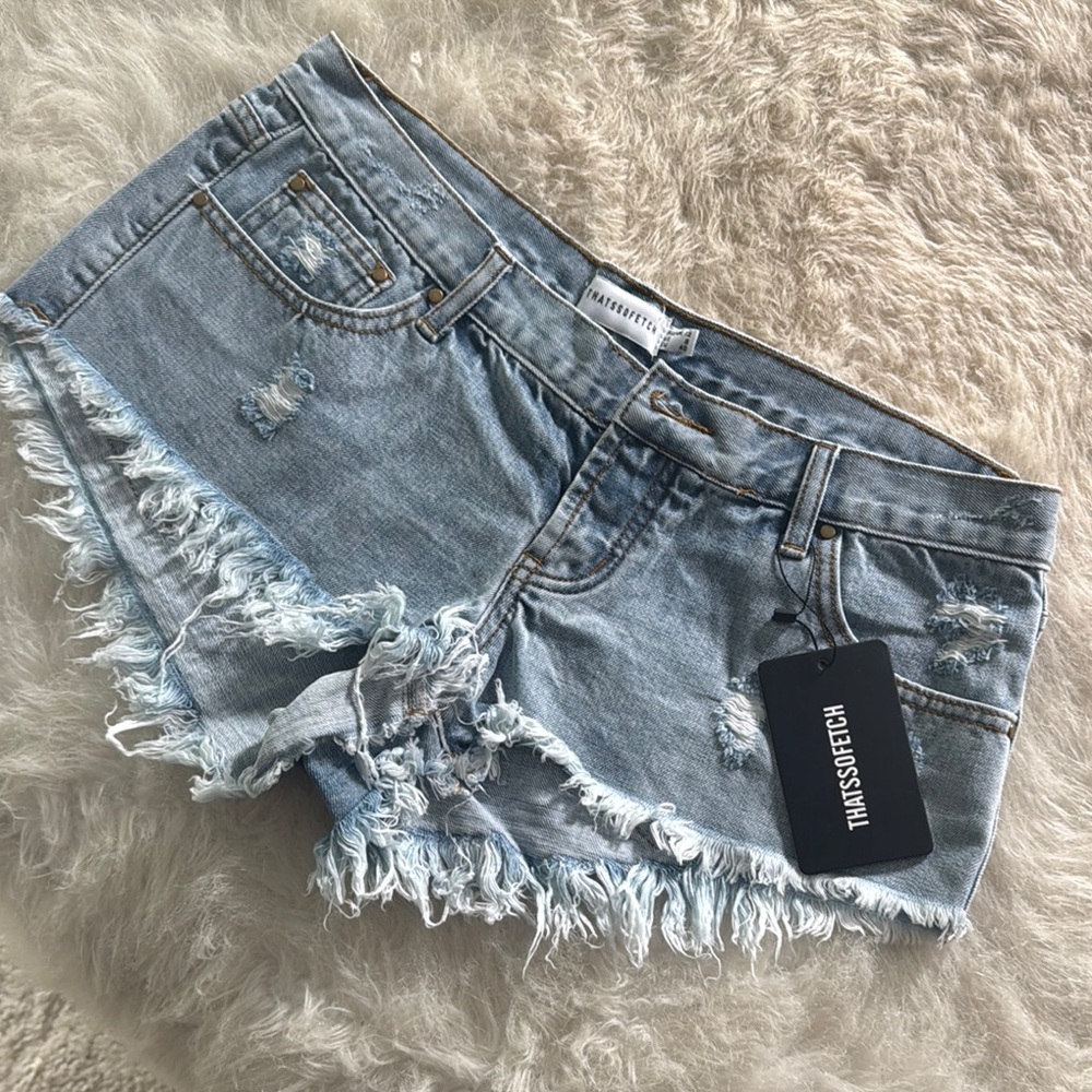 Women's Blue Denim Shorts